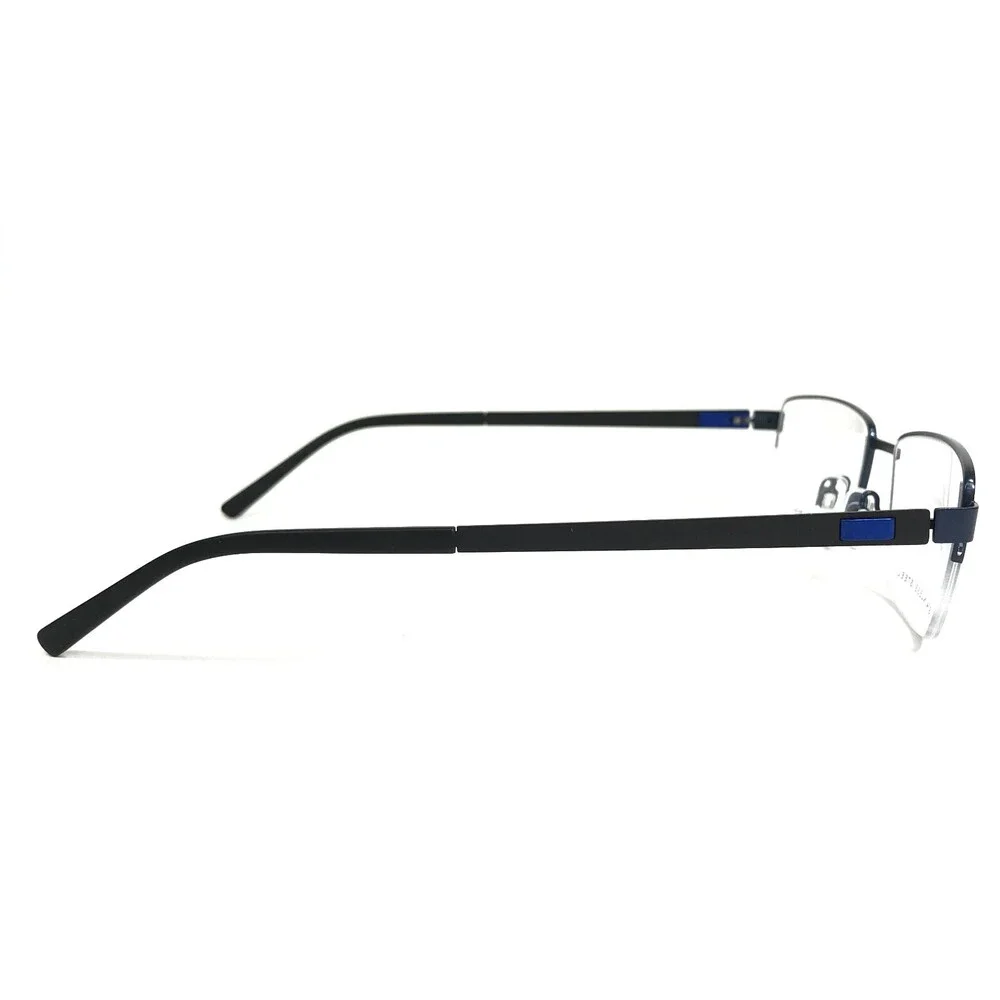 Tech Flex Eyeglasses Frames 30143S SP02 Gray Blue Rectangular Half Rim 52-18-145